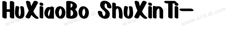 HuXiaoBo ShuXinTi字体转换